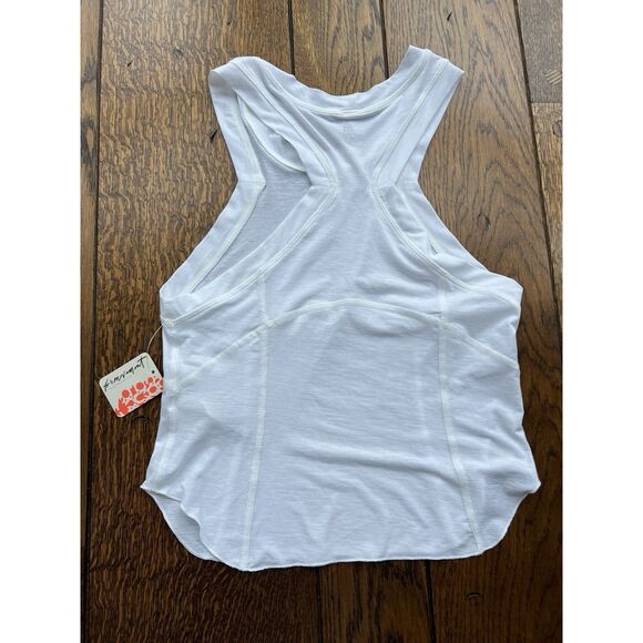 Free People Movement Women's Silver Lining Tempo Tank White NWT Size Small - Picture 6 of 10